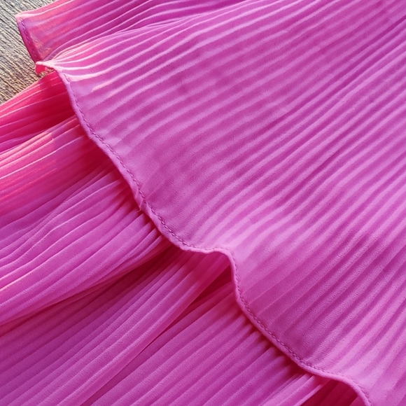 Asos Pink Pleated Dress - Picture 3 of 7